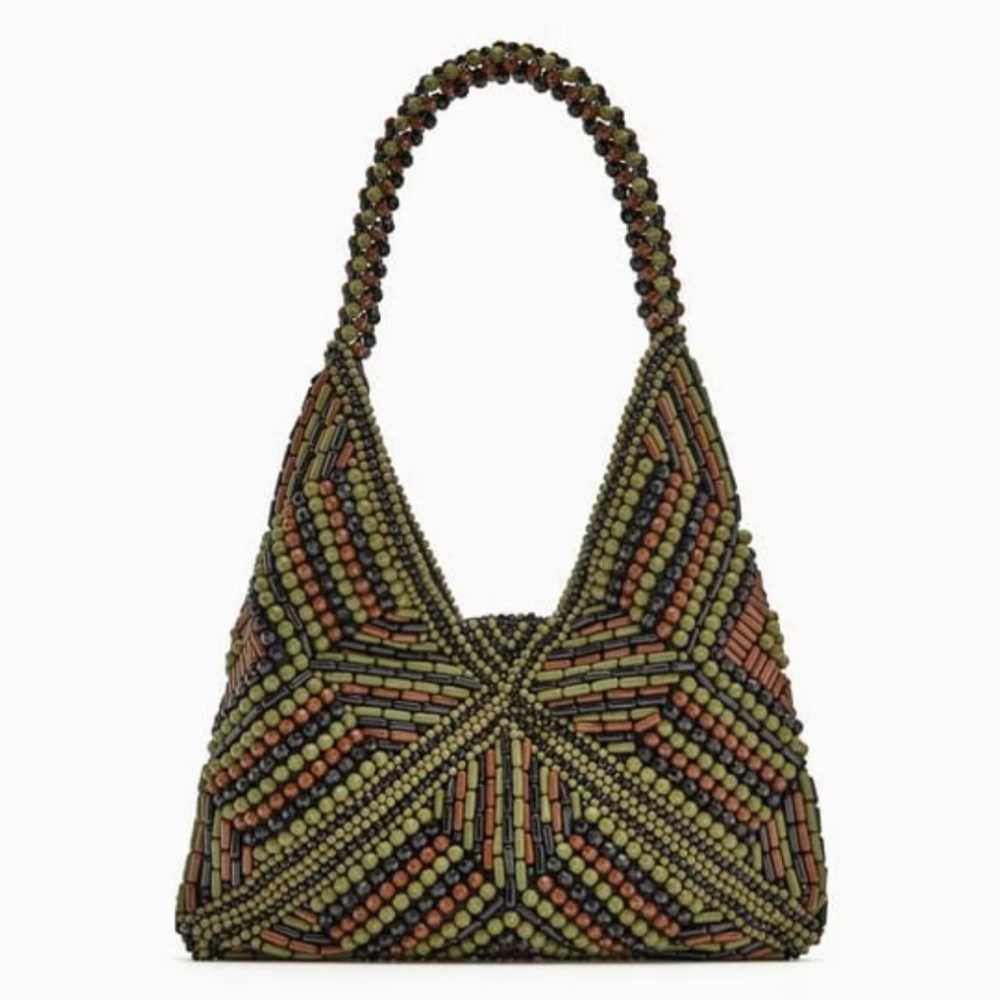 Stylish Beaded Women's Bag - Multicolor